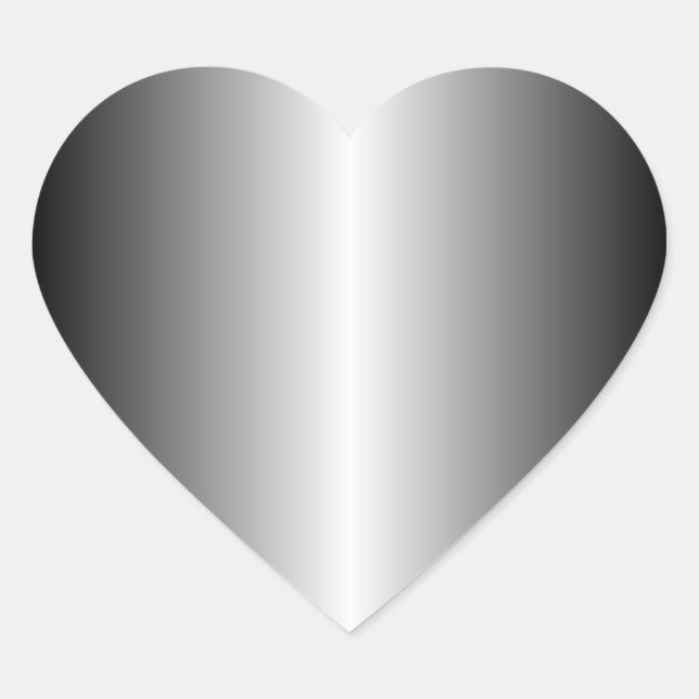 Silver Heart Sticker (Front)
