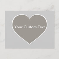 Silver heart with white outline