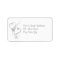 Silver Hearts Wedding Address Labels