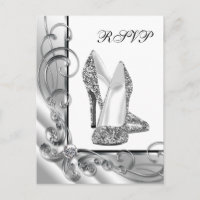 Silver High Heel Shoe RSVP