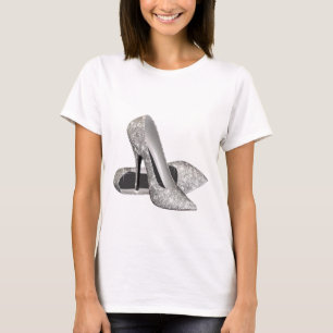 Silver high hills T-Shirt