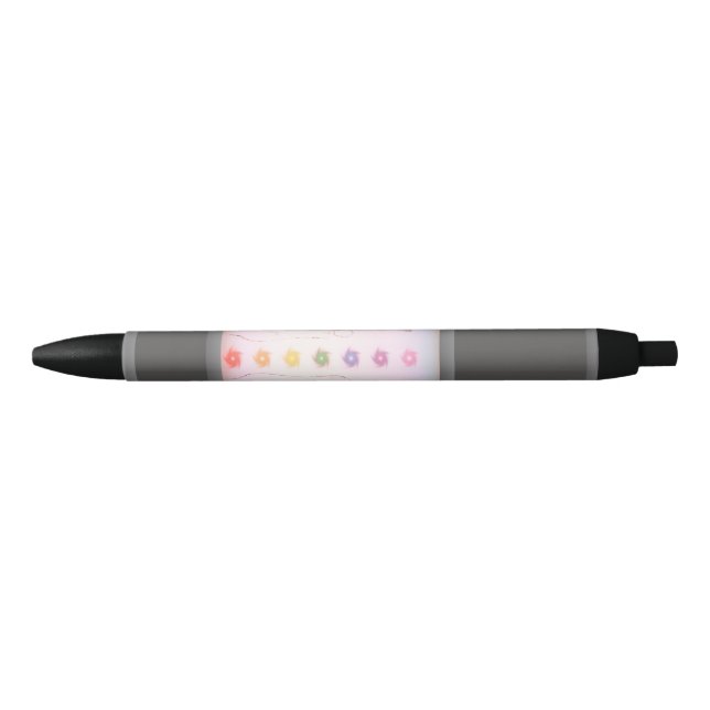 Silver Holistic Healing Hands Black Ink Pen (Front)