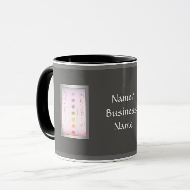 Silver Holistic Healing Hands Mug (Front Left)