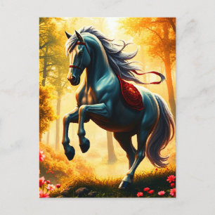 SILVER HORSE POSTCARD