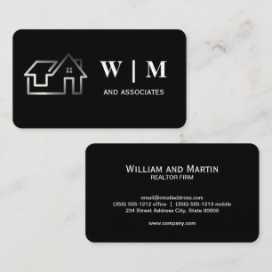 Silver House Logo Business Card