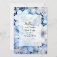 Silver, Ice Blue, Frost White and Grey Wedding