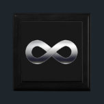 Silver Infinity Symbol Gift Box<br><div class="desc">Science Rules!
 Infinity Symbol design - great for students,  mathematicians,  math/science teachers,  professors,  researchers or for all you scientist types out there!</div>