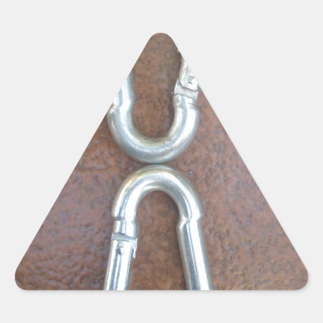 Silver infinity triangle sticker (Front)