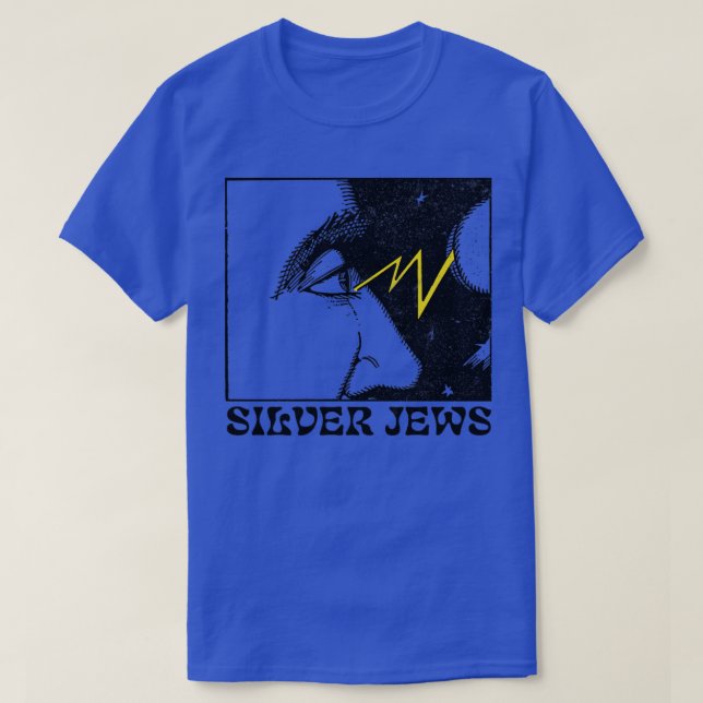 Silver Jews Retro Original Fan Design T-Shirt (Design Front)