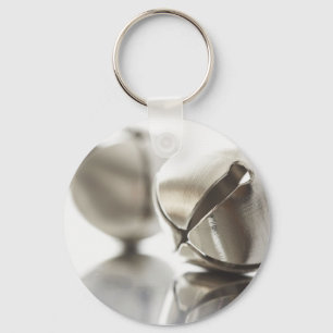 Silver Jingle Bells Key Ring