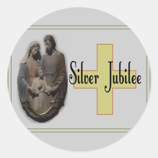 Silver Jubilee Gifts For Nuns Classic Round Sticker (Front)