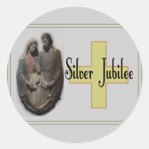 Silver Jubilee Gifts For Nuns Classic Round Sticker