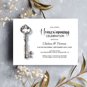 Silver Key Housewarming Party Invitation