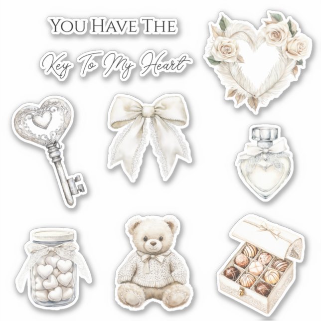 Silver Key To My Heart Love (Front)