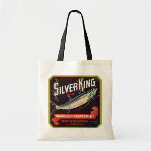 Silver King Brand Oranges and Grapefruit Label Tote Bag