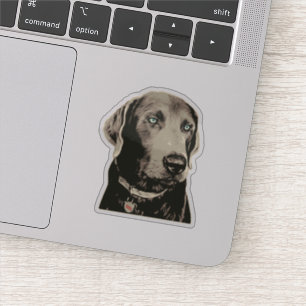 Silver Lab 100% Labrador Sticker