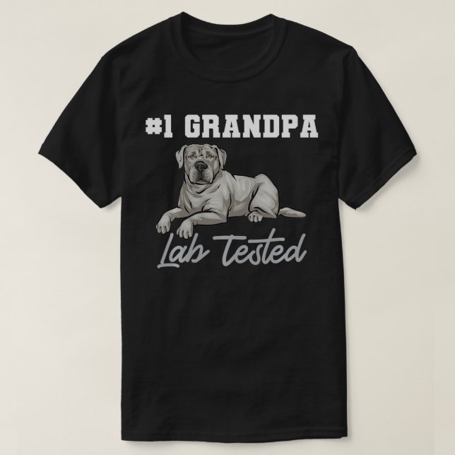 Silver Labrador Retriever Grandpa Silver Lab Teste T-Shirt (Design Front)