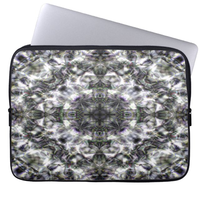 Silver Lace Laptop Sleeve (Front)