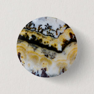 Silver Lace Onyx 3 Cm Round Badge