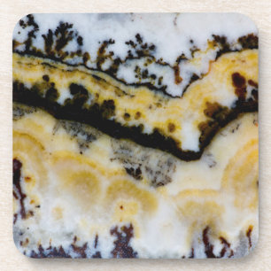 Silver Lace Onyx Coaster