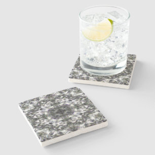 Silver Lace Stone Coaster