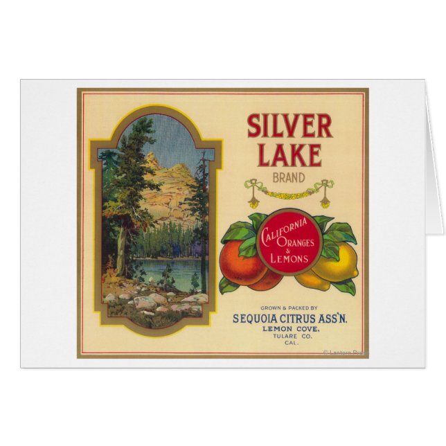 Silver Lake Orange LabelLemon Cove, CA (Front Horizontal)