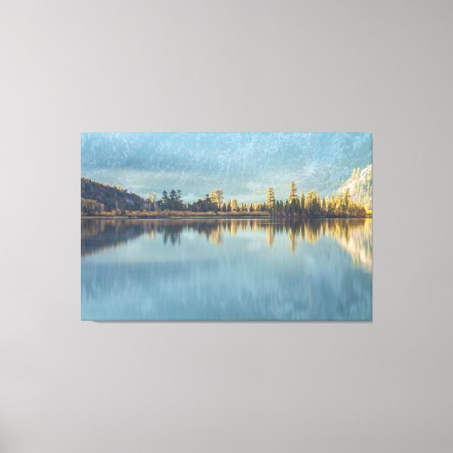 Silver Lake Reflection Canvas Print (Front)
