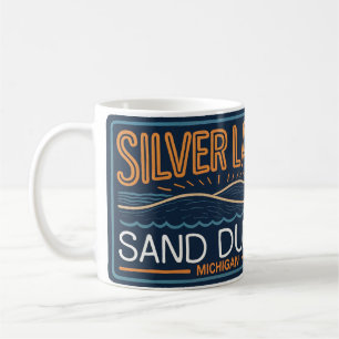 Silver Lake Sand Dunes Neon Sign Coffee Mug