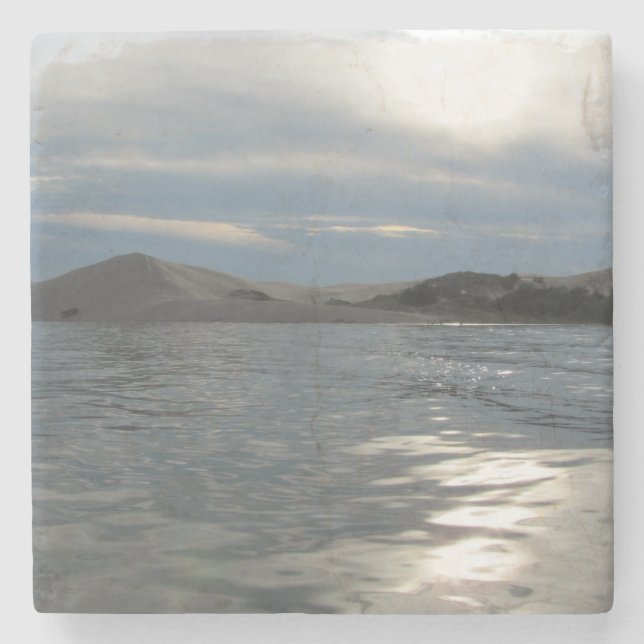 Silver Lake Sand Dunes Stone Coaster (Front)