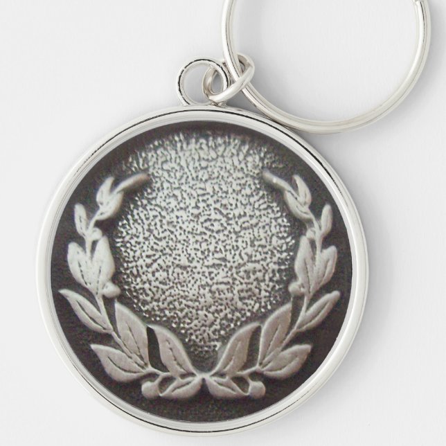 Silver Laurel Key Ring (Front)