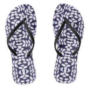 Silver Leaf Flip Flops