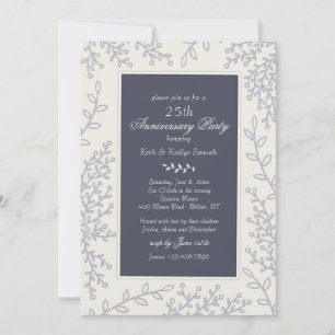 Silver Leaf Invitation