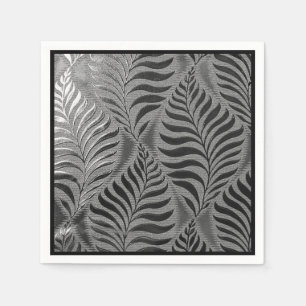  Silver Leaf Motif Napkin