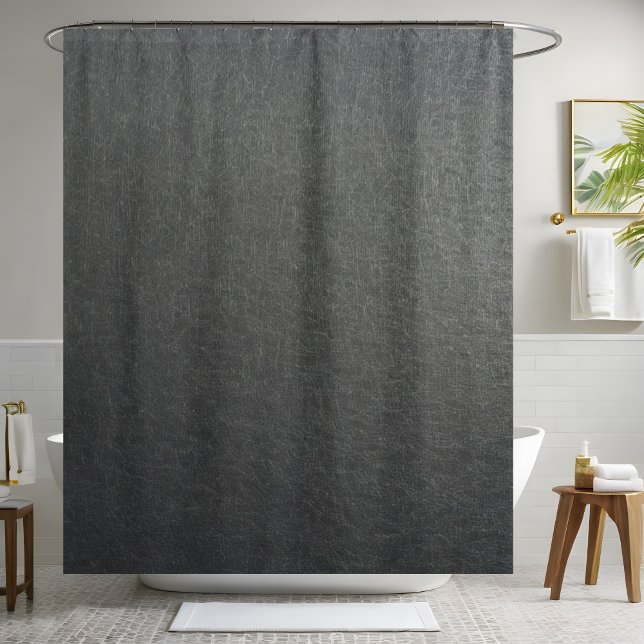 Silver Leather Shower Curtain  (Creator Uploaded)