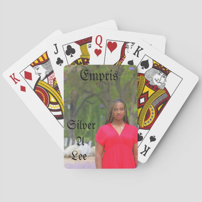 Silver lee playing cards (Back)