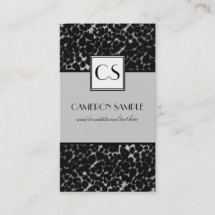 Silver Leopard Business Card