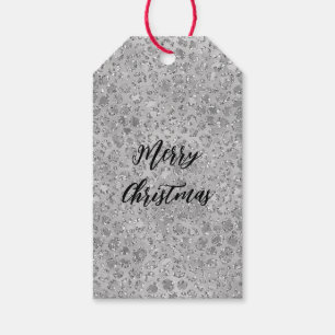 Silver Leopard Grey Meow Kitty Cat  Gift Tags