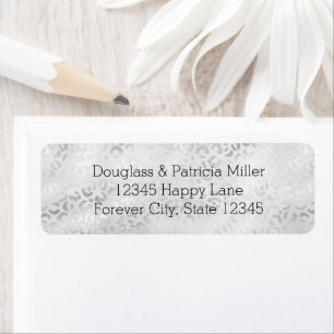 Silver Leopard Print