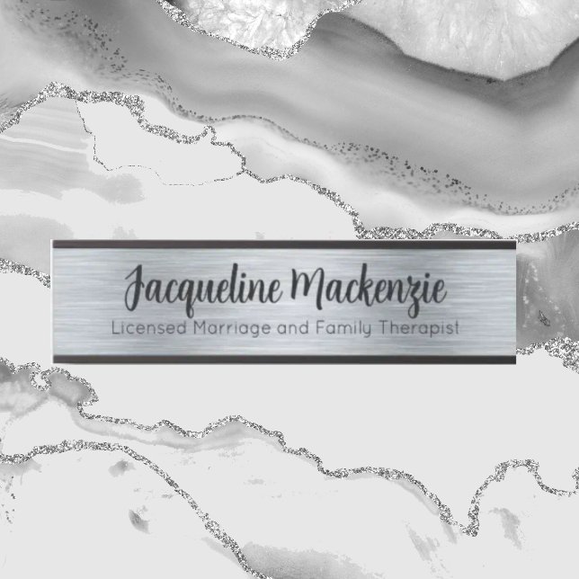 Silver Licensed Marriage and Family Therapist  Door Sign (Creator Uploaded)