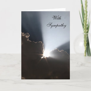 silver light sympathy card