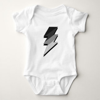 Silver Lightning Thunder Bolt Baby Bodysuit