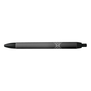 Silver Lights Black Ink Pen