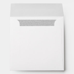 Silver Lined Wedding Invitation Envelope