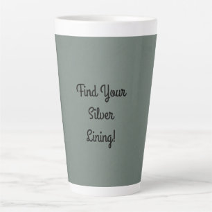 Silver Lining Embellished Latte Mug