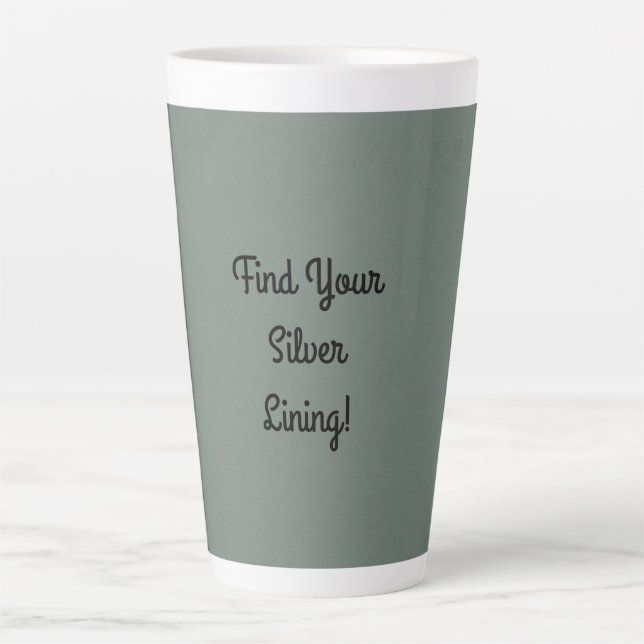 Silver Lining Embellished Latte Mug (Front)