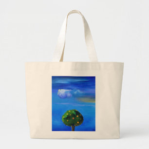 Silver Lining over the Orange Tree 2012 Large Tote Bag