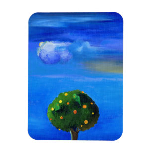 Silver Lining over the Orange Tree 2012 Magnet
