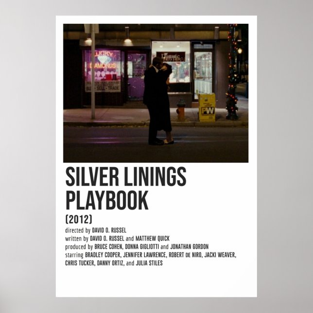 SILVER LININGS PLAYBOOK kiss Poster (Front)