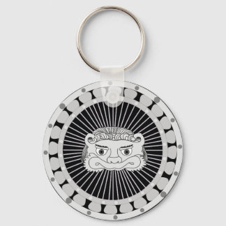 Silver Lion Keychain