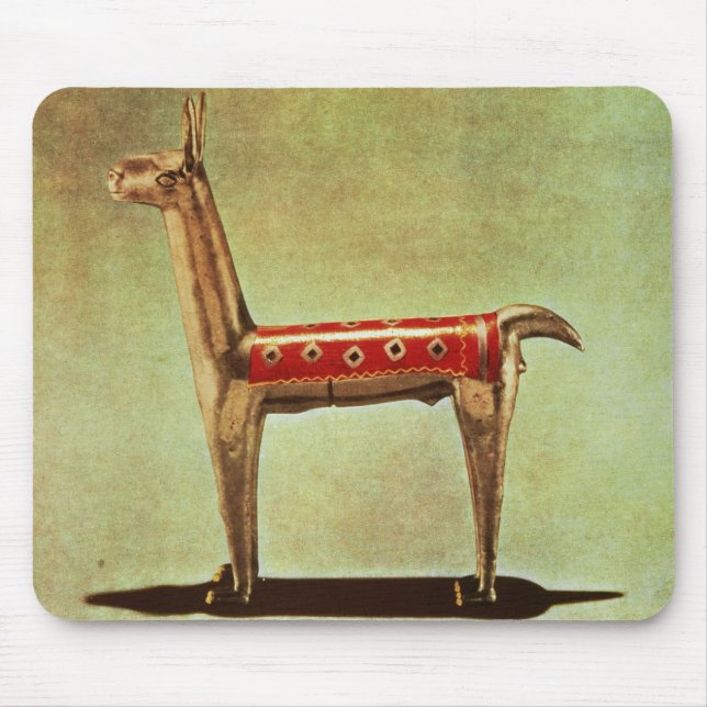 Silver Llama Figurine, from Peru, after 1438 Mouse Mat (Front)